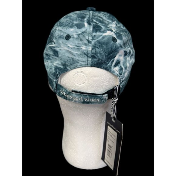 Vineyard Vines Navy Mossy Oak Whale Dot Performance Hat Cap Adjustable NEW - Picture 4 of 7